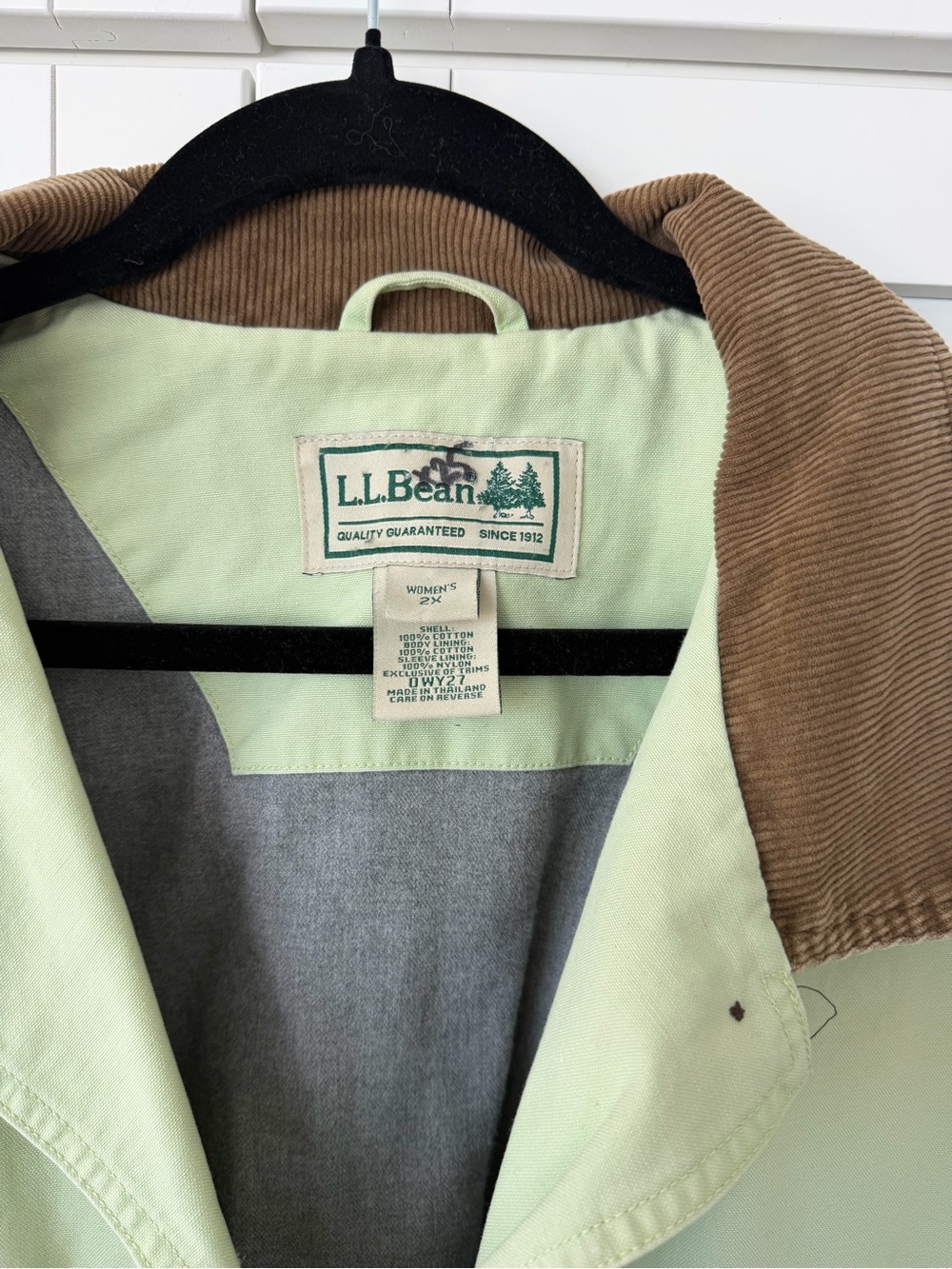 Vintage LL Bean Pistachio Green Chore Jacket - Picture 6 of 6